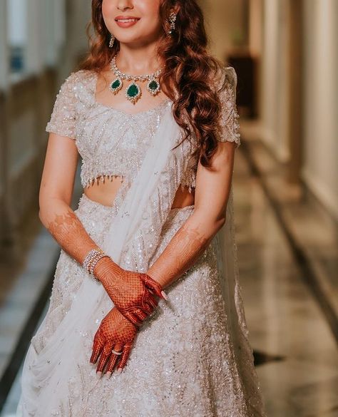 Natasha Dalal Label (@natashadalallabel) • Instagram photos and videos Silver Lehenga, Natasha Dalal, July 7, Blue Ivory, Ice Blue, So Pretty, Lehenga, Dream Wedding, Instagram Photos