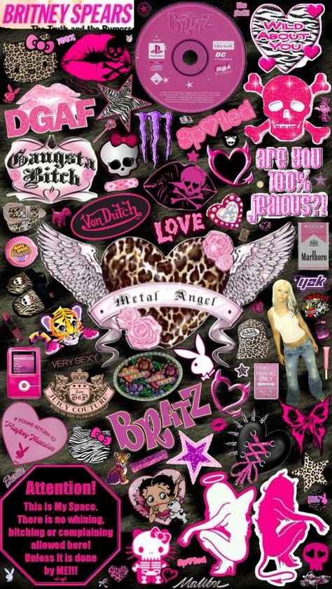 2000s Aesthetic Pink, 2000s Vibes Wallpaper, Y2k Aesthetic Pictures, 2000s Aesthetic Wallpaper, Pink Y2k Aesthetic, Trashy Y2k Aesthetic, Y2k Aesthetic Wallpaper, Hot Pink Wallpaper, Pink Wallpaper Hello Kitty