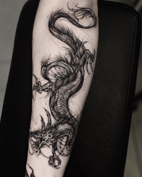 Leviathan Tattoo, Dragon Tattoo Forearm, Arm Cover Up Tattoos, Dragon Tattoo Drawing, Dbz Tattoo, Celtic Dragon Tattoos, Dragon Tattoo Art, Dragon Sleeve Tattoos, Fantasy Tattoos