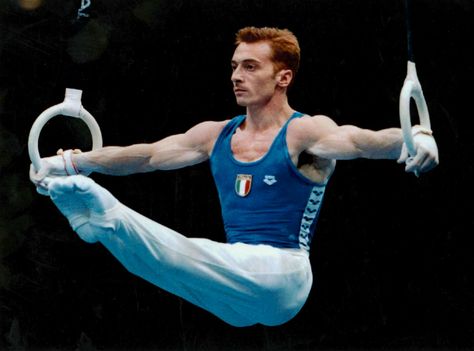 Jury Chechi Male Gymnastics, 1996 Olympics, Boys Gymnastics, Gymnastics Rings, Gymnastic Rings, Male Gymnast, Male Athletes, Olympic Swimming, Gymnastics Videos