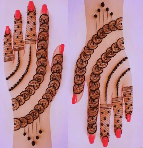 Mehndi ✨Heena ✨ Mandi Design Simple, Simple Mehndi Designs For Engagement, Mehndi Designs For Engagement, Mandi Design, Easy Mehandi, Mehndi Mehndi, Mehandi Art, Dhokla Recipe, Full Hand Mehndi