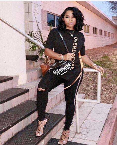 Toya Wright Keeps It Chic in Her Fashion Nova “Overdressed” Tunic Toya Johnson, Toya Wright, Short Sleeve Tunic Tops, Fashion Nova Tops, Cute Swag Outfits, Dope Outfits, Girl Falling, Swag Outfits, Birthday Outfit