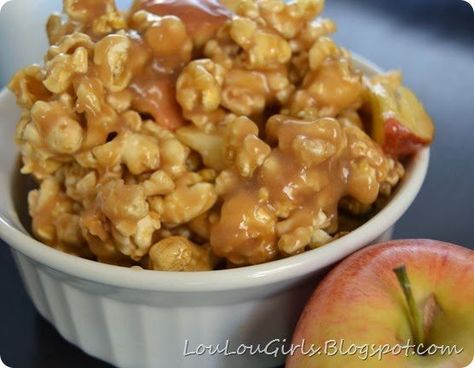 Caramel Apple Popcorn, Apple Popcorn, Apple Cider Drink, Fudge Dessert, Mini Caramel Apples, Caramel Apples Easy, Simply Stacie, Easy Caramel, Apple Cider Caramels