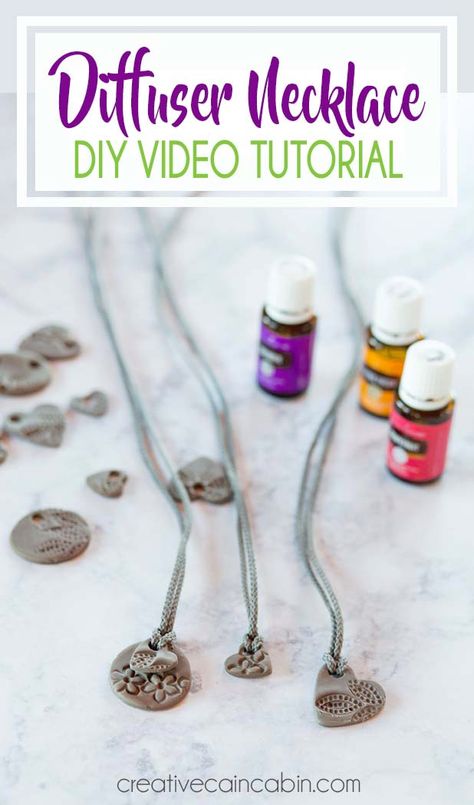 Diy Clay Diffuser, Diffuser Necklace Diy, Trendy Diy Jewelry, Diy Diffuser, Necklace Video, Clay Diffuser, Free Jewelry Making Projects, Diy Essential Oil Diffuser, Clay Easy