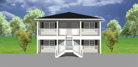 4-plex plan J1103-4-2 | PlanSource, Inc Condo Floor Plans, Stair Plan, Investment House, Small Apartment Building, Narrow Lot House, Duplex Plans, Plans House, Duplex House Plans, Apartment Floor Plans