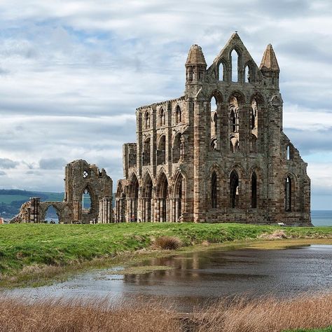 Exam Mood, Abbey Ruins, Ruins Architecture, Norman Conquest, Writing Images, Whitby Abbey, Medieval England, Modern Gothic, Medieval Gothic