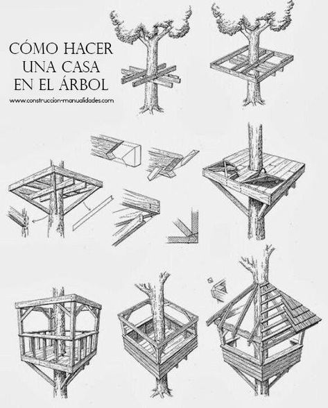 Small Treehouse, Treehouse Interior, Treehouse Kids, Kids Architecture, Luxury Treehouse, Treehouse Masters, Building A Treehouse, Tree House Plans, Tree Fort