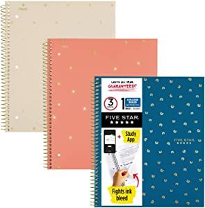 College Backpack Essentials, Five Star Notebook, College Ruled Paper, Review Notebook, College Supplies, Ruled Paper, Ruled Notebook, School Notebooks, School Inspiration