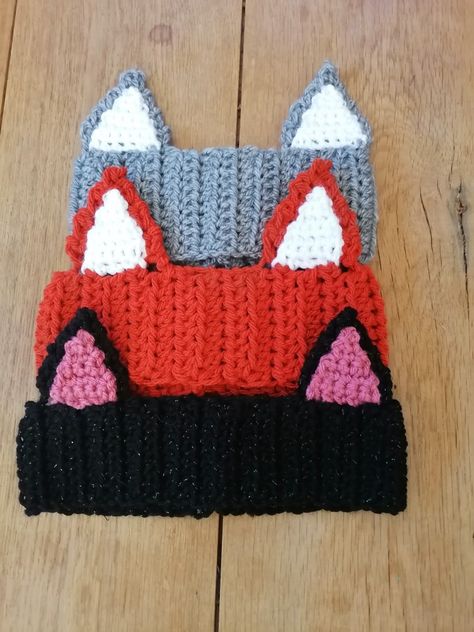 Crochet Earwarmers, Unicorn Bunting, Boho Bunting, Cosy Crochet, Rainbow Bunting, Wolf Ears, Crochet Ear Warmer, Fox Ears, Rainbow Decorations