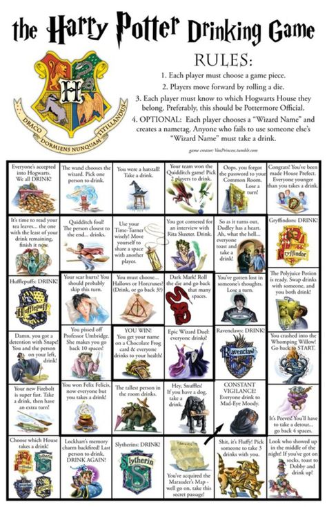 Harry Potter Drinking Game Board Printable Harry Potter Drinking Game, Harry Potter Board, Classe Harry Potter, Which Hogwarts House, Festa Harry Potter, Anniversaire Harry Potter, Theme Harry Potter, Movies Quotes, Drinking Game