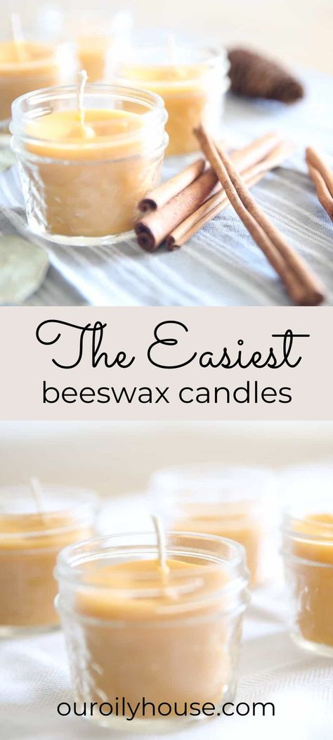 Diy Candle Wick Easy, How To Make Candles For Beginners, Homeschool Handicrafts, Diy Beeswax Candle, Homemade Beeswax Candles, Candle Recipe, Homemade Candle Recipes, Candle Diy Mason Jar, Beeswax Recipes