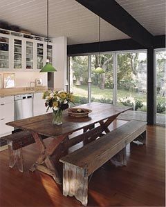 clean Narrow Dining Room Table, Round Kitchen Table And Chairs, Narrow Dining Tables, Kitchen Table Bench, Indoor Picnic, Table Dining Room, Round Kitchen Table, Narrow Kitchen, Dining Table With Bench