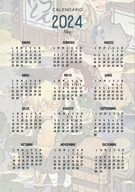 Calendario 2024 demon slayer Demon Slayer Calendar 2024, Anime Calendar 2024, Calander Printable, Doll Amigurumi Free Pattern, Tae Kwon Do, Anime Paper, Cute Calendar, Anime Printables, Calendar Wallpaper