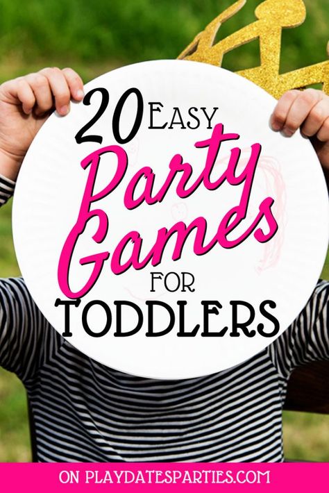 Toddler Birthday Party Games, Party Games For Toddlers, Toddler Birthday Games, Easy Birthday Party Games, 1st Birthday Party Games, Indoor Party Games, Easy Party Games, Birthday Games For Kids, Toddler Party Games