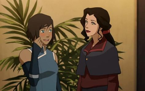 Korra And Asami, Asami Sato, Eyebrow Lift, Avatar Picture, Korra Avatar, Avatar Airbender, Fantasy Movies, Legend Of Korra, Aang