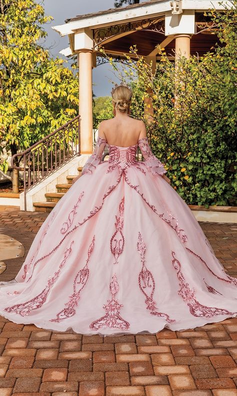 Baby pink quinceanera dresses