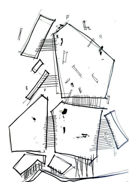 Architecture Sketch Simple, Plan Concept Architecture, Sketchbook Architecture, Sketch Simple, Sketchbook Design, Architecture Drawing Presentation, Architecture Portfolio Layout, Model Architecture, Concept Sketches