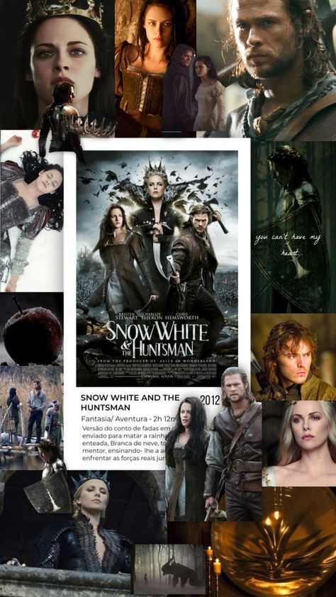 snow white and the huntsman #snowwhite #huntsman #evilqueen #snowwhiteandthehuntsman #aesthetic #myfirstshuffle #vintage #moodboard #love #collage #apple #royalty #fairytale #movie Snow White And The Huntsman, Snow White Huntsman, Type Of Aesthetics, Snowwhite And The Huntsman, Kristen Stewart Movies, Night Film, Evil Queen, Aesthetic Collage, Royalty