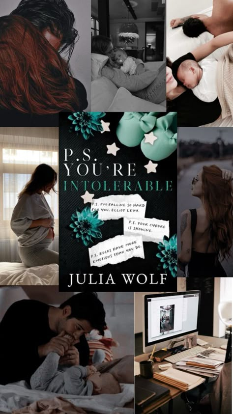 P.S. You’re Intolerable by Julia Wolf Julia Wolf, Aesthetic Wishlist, Books Recs, Wolf Aesthetic, Reading Journal Ideas, Book Journal Ideas, Wolf Book, Book Collage, Haunting Adeline