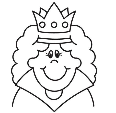 Queen Drawing Easy, Queen Clipart, Queen Drawing, Kids' Book, Easy Drawings, Coloring Pages, Queen, Drawings, Quick Saves