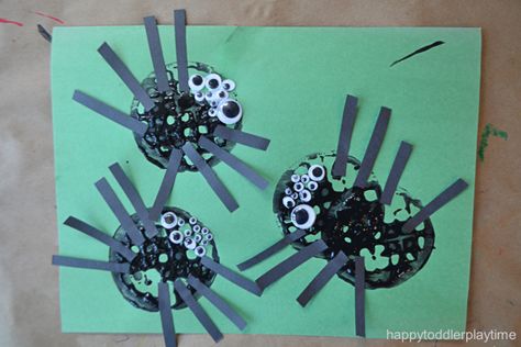 16 Fun Potato Masher Crafts - HAPPY TODDLER PLAYTIME Summer School Crafts, Summer Crafts For Toddlers, Spider Craft, Diy Spider, Sun Crafts, Easy Toddler Crafts, Sheep Crafts, Spider Crafts, Ladybug Crafts