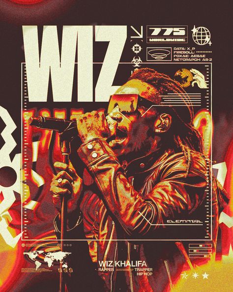 Buy 1 Free 1, Grunge Posters, Album Artwork Cover Art, Artist Shirts, Church Poster Design, Portfolio Design Layout, Graphic Poster Art, Wiz Khalifa, Cover Art Design