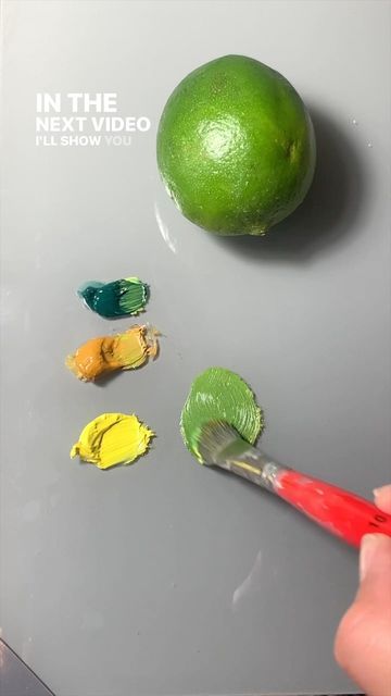 Kristy Gordon on Instagram: "How I would mix the local color for the light side of a lime. Tomorrow I’ll post the video for the shadow side!" Color Mixing Chart Acrylic, Shadow Side, Felt Flowers Patterns, Color Mixing Guide, Mixing Paint Colors, Color Theory Art, Artists Painting, Color Mixing Chart, Oil Painting Tutorial