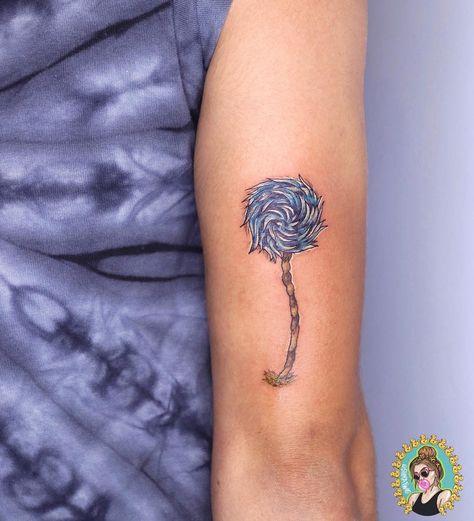 Trufulla Tree Tattoo, Truffula Trees Tattoo, Lorax Tree Tattoo, Truffula Tree Tattoo, The Lorax Tattoo, Lorax Tattoos, Truffala Trees, Lorax Trees, Truffula Tree