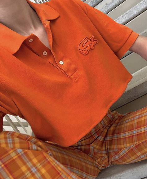 Monochromatic Outfit, Orange Outfit, Orange Aesthetic, Orange Is The New Black, Looks Vintage, Aesthetic Outfits, Aesthetic Clothes, New Black, Baby Fashion