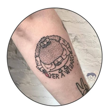 Hagrid Tattoo, Harry Potter Tattoo Sleeve, Hogwarts Tattoo, Arm Tats, Mushroom Tattoos, Yer A Wizard Harry, Harry Potter Tattoos, Harry Potter Tattoo, Get A Tattoo