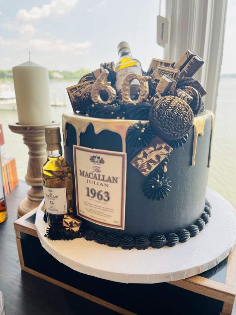 Cigars & Whisky Birthday Party Ideas | Photo 1 of 15 | Catch My Party Whisky And Cigars Birthday, Whiskey And Cigars Birthday Theme, Whiskey Themed Birthday Party, Bourbon Birthday, 52 Birthday, Birthday Party Ideas, Catch My Party, Ideas Photo, Photo 1