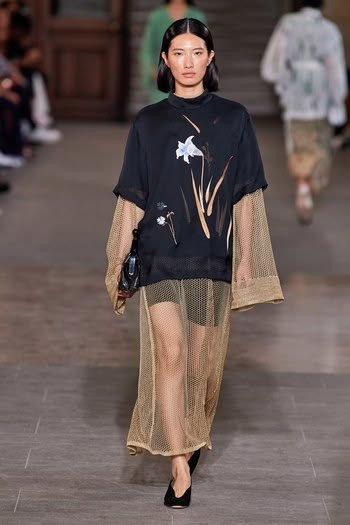 Mame Kurogouchi, Autumn 2024, Mesh Skirt, Fashion Baby, 가을 패션, Fashion 2020, Mode Inspiration, Women Style, Couture Fashion