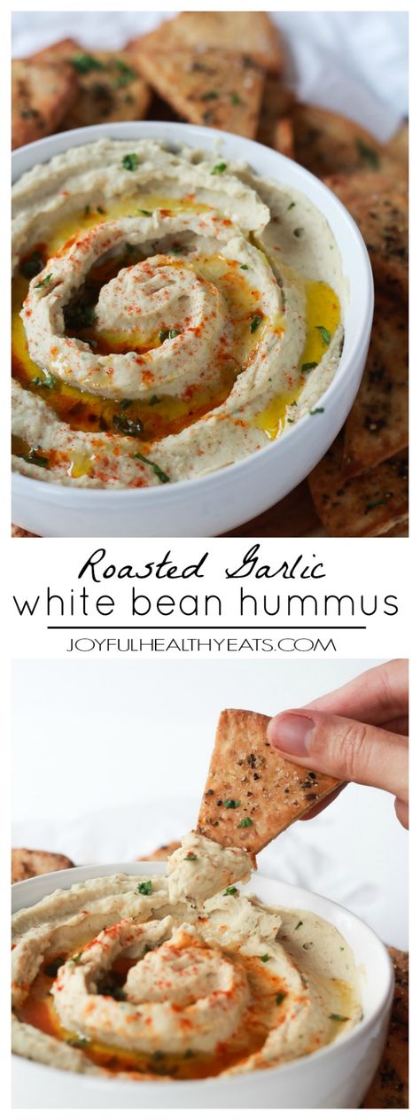 Navy Bean Hummus Recipe, Navy Bean Hummus, Basil Appetizers, Hummus Healthy, Basil Hummus, White Bean Hummus, Appetizers Healthy, Hummus Recipes, Bean Hummus