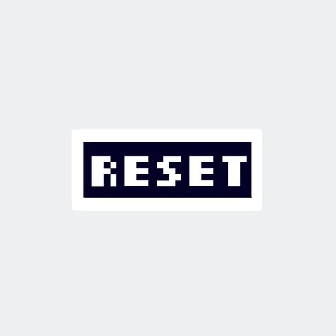 Reset Tattoo, Nightmare Undertale, Button Tattoo, Button Game, Reset Button, Undertale Au, Pixel Art, Mood Board, Tattoo Ideas