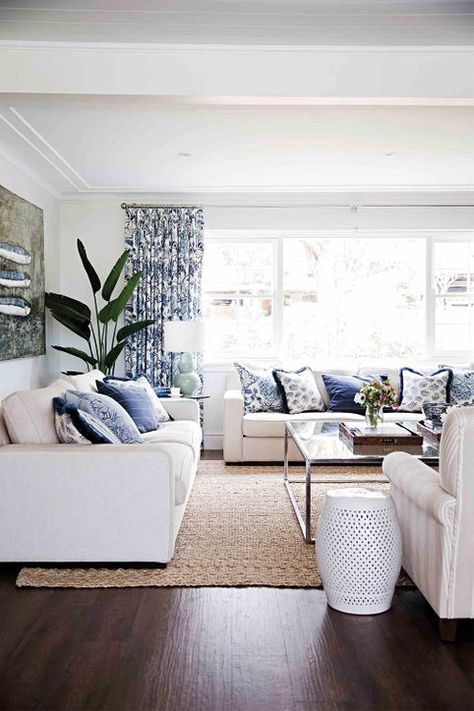 Hamptons House Interior, Hamptons Style Living Room, Hamptons Living Room, Hampton Style Home, Hamptons Style Decor, Hamptons Style Homes, Hamptons Style Home, Hamptons Decor, Hampton Style