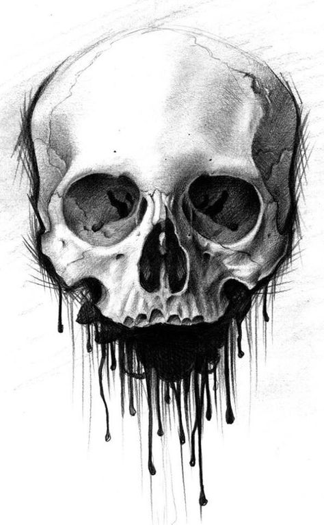 Skull art A Skull, Paint, Black And White, White, Black, Art