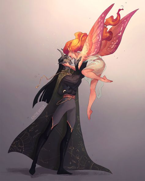 King Of The Fairies, Hummingbird Wings Human, Fae Court Fantasy Art, Dnd Fairy Oc, Fairy X Human, Hummingbird Character Design, Faerie Character Design, Dnd Fey Character, Fey King