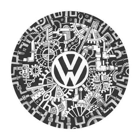 Finished... Vollswagen Steampunk Doodle Mechanical Mandala.  #doodle #doodles #mandala #art #artistic_share #art_we_inspire #featureuniverse #penfreaks #drawing #draw #painting #sketch_daily #circular #illustration #design #steampunk #steampunkart #volkswagen #vw #veedub #badge #mechanical #creative Mechanical Doodle, Circular Illustration, Doodles Mandala, Vw Art, Unique Birthday Cakes, Draw Painting, Mandala Doodle, Vw Aircooled, Van Ideas