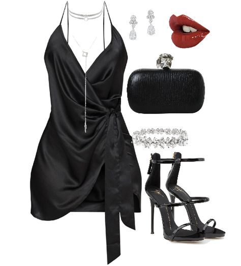 Night Club Aesthetic Outfit, Daring Diva Outfits, Short Dress Outfit, Clubbing Outfits Nightclub, Idols Outfits, Short Black Dress, Badass Outfit, Expensive Clothes, Black Clothing