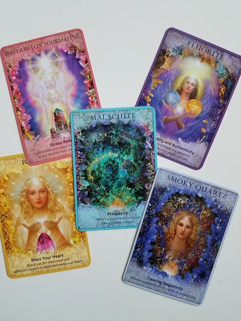 Crystal Angels Oracle by Doreen Virtue Soul Friends, Doreen Virtue Angels, Divination Methods, Oracle Cards Decks, School Decoration, Getting Baptized, Angel Oracle Cards, My Notes, God Made You