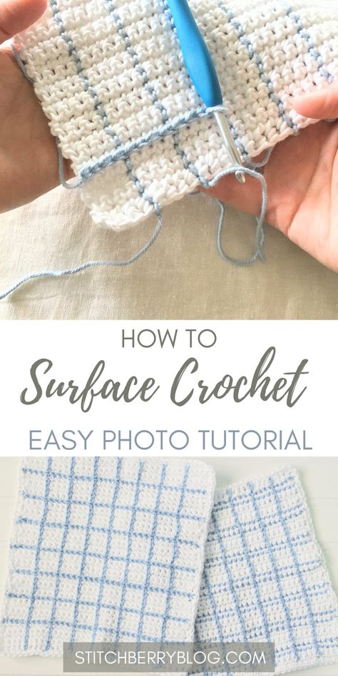 Surface Crochet, Crochet School, Crochet Diagrams, Crochet Embellishments, Simply Crochet, Dishcloth Crochet Pattern, Modern Crochet Patterns, Crochet Towel, Easy Crochet Stitches