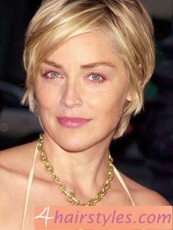 Sharon Stone Short Hair, Sharon Stone Hairstyles, Square Face Hairstyles, Short Haircut Styles, Cool Short Hairstyles, Sharon Stone, Best Short Haircuts, Short Hair Styles For Round Faces, Cute Hairstyles For Short Hair