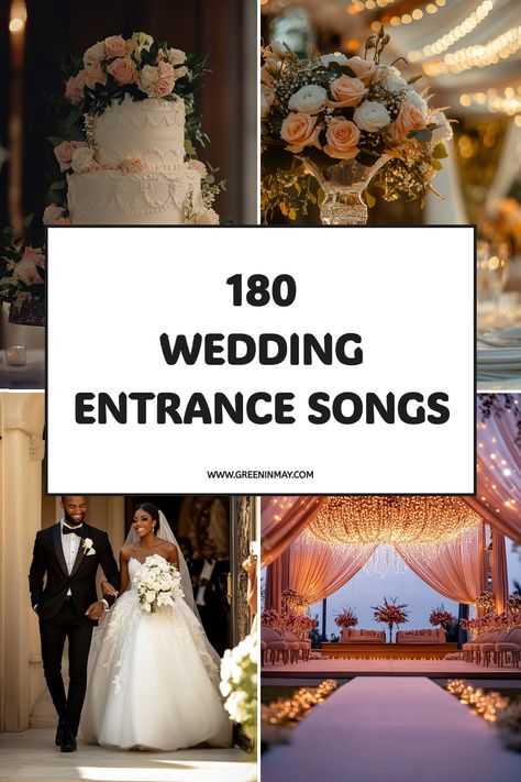 Get the celebration started with Wedding Reception Walk In Songs that energize the moment. Whether you’re looking for Grand Entrance Songs or upbeat Wedding Party Songs Dance Receptions, these picks will have everyone on their feet. Add the perfect finish with Wedding Walk Out Songs Reception to end on a high note. Wedding Party Walk In Songs, Walk Out Songs Wedding, Wedding Entrance Songs Bridal Party, Grand Entrance Wedding Songs, Wedding Walk Out Songs, Bridesmaid Entrance Songs, Wedding Party Entrance Songs, Wedding Reception Entrance Songs, Grand Entrance Songs