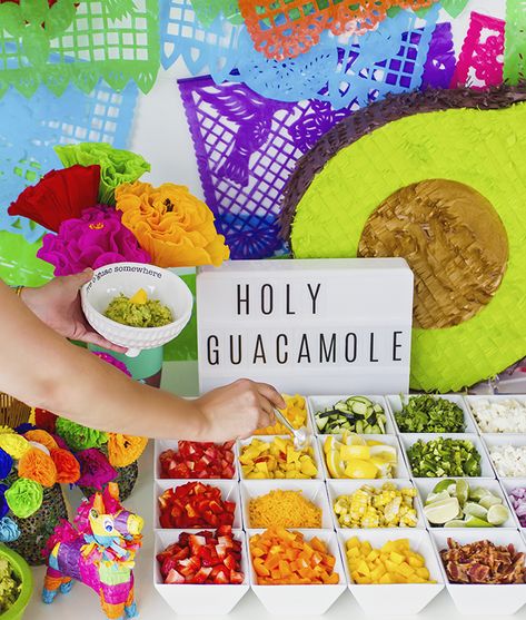 6 Steps to the Most Colorful Avocado Themed Party - Carrie Colbert Avocado Party Theme, Avocado First Birthday Party, Avocado Themed Birthday Party, Avocado Baby Shower Theme, Desert Party Theme, Diy Guacamole, Avocado Birthday Party, Avocado Theme, Avocado Birthday