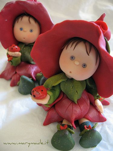 fairies made with clay | Recent Photos The Commons Getty Collection Galleries World Map App .. Polymer Clay Kunst, Polymer Clay Fairy, Polymer Clay Figures, Clay Fairies, Play Clay, Clay Baby, Fondant Figures, Polymer Clay Dolls, Clay Figurine