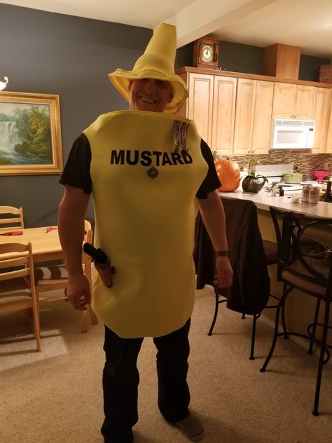 Colonel Mustard costume Colonel Mustard Costume, Mustard Costume, Colonel Mustard, Party Planning, Mustard, Sweater Dress, Celebrities