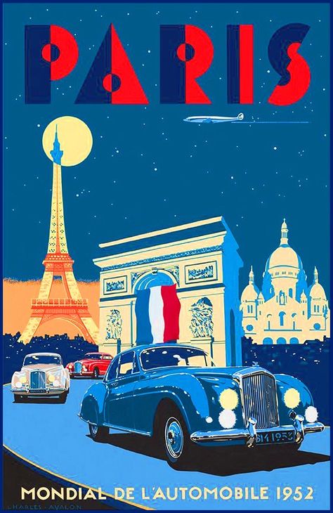 Paris Auto Show 1952 | by mpt.1607 Journal Poster, French Posters, Poster Advertising, Auto Poster, Paris Poster, Deco Poster, Retro Travel Poster, Art Deco Posters, Wallpaper Vintage