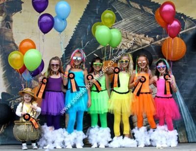 Rainbow & pot of gold group halloween costume Rainbow And Pot Of Gold, Rainbow Costumes, Teacher Costumes, Rainbow Parties, Holloween Costume, Homemade Costumes, Group Costumes, Group Halloween Costumes, Rainbow Party