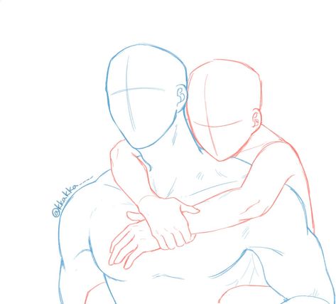 Ych Base Couple, Base Couple, Ych Base, Couple Poses Drawing, Him And I, Drawing Body Poses, Sketch Poses, Couple Poses Reference, Body Reference Drawing