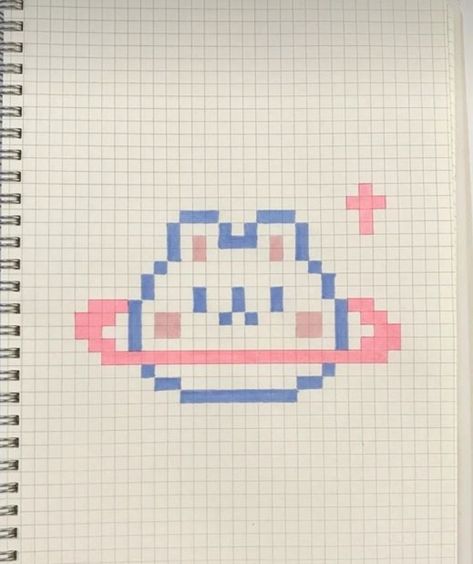 Pixel Art Pattern Small Cute, Popular Pixel Art, Kawaii Pixel Art Grid, Pixel Art Anime Easy, Pixel Art Cute Kawaii, Cute Small Pixel Art, Cute Pixel Art Easy, Cute Pixel Art Aesthetic, Easy Pixel Art Ideas